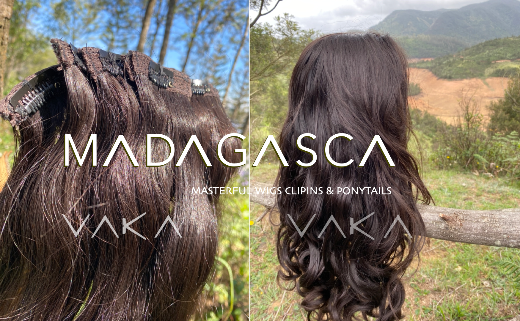 ‎‎VAKA-MADAGASCA-COLLECTION-MASTERFUL WIGS CLIPINS PONYTAILS