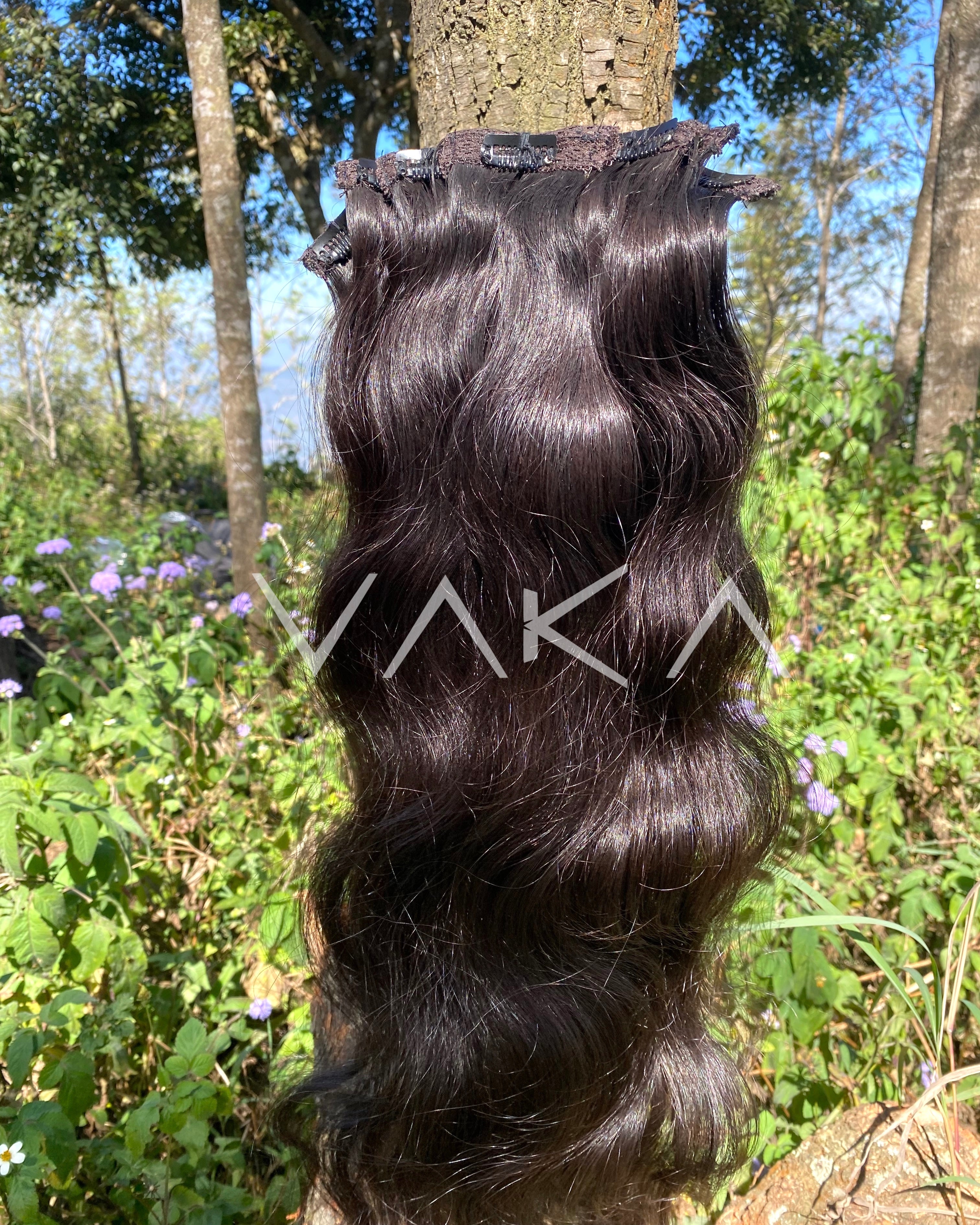 Clip In Human Hair Extensions Wavy