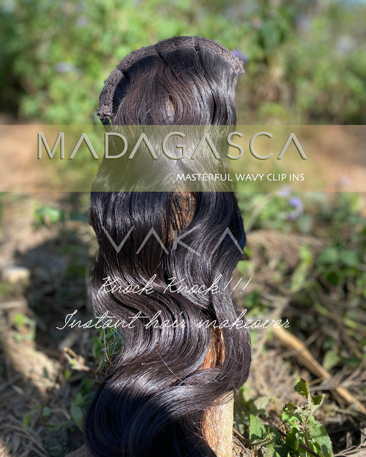 Madagasca-Wavy-Clip-In-Human-Hair-Extensions